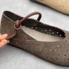 Fashion GKTINOO Hollow-out Breathable Genuine Leather Flats Spring/summer 2025 New Soft Soled Comfortable Cowhide Women's Shoes
