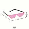 1PC New Mosaic Glasses Anime Cool Funny Personalized Pixel Party Glasses