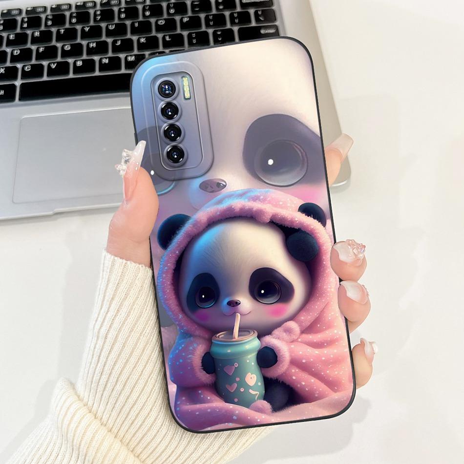For Tecno Camon 17 Pro 17P Phone Case Camon17 Camon17P 17Pro CG8 CG7 CG6 Elegant Floral Pattern Soft Silicone Shockproof Cases