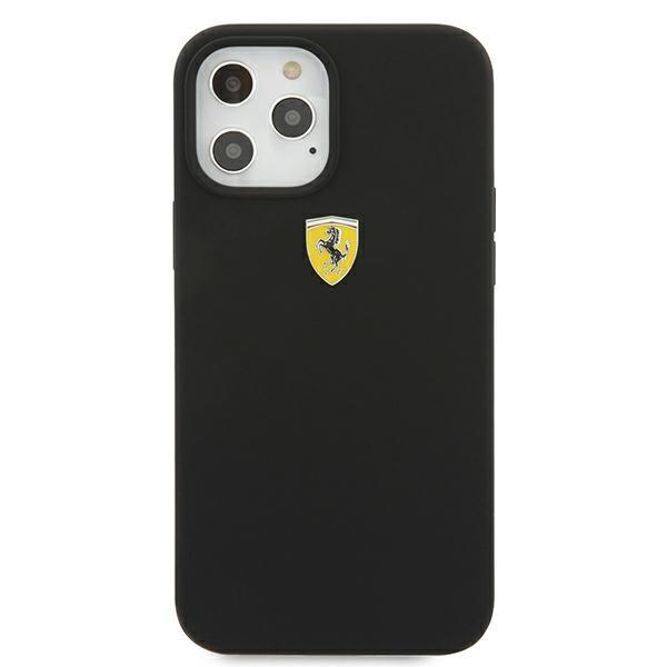 Ferrari Fessihcp12Lbk Iphone 12 Pro Max6,7 Czarny/Black Hardcase On Track Silicone