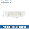 Car LED License Plate Light Assembly No.6E5Z13550A for Ford Fusion 2006-2012 Plastic White Light (Set of 2)