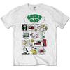 Green Day Herren Dookie Collage T-Shirt Weiß