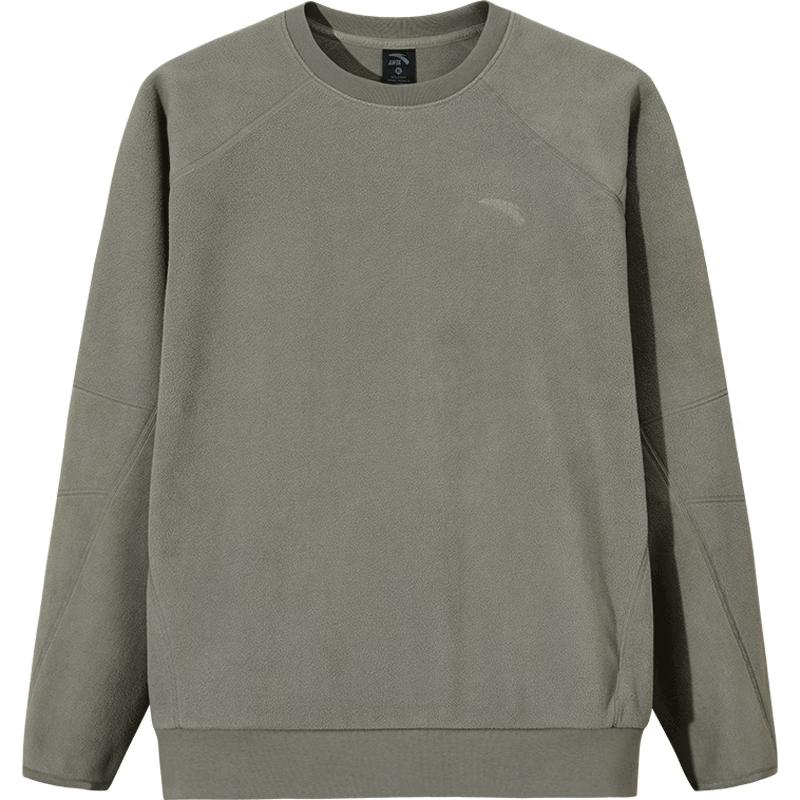 ANTA Men s Fleece-Lined Round Neck Sweatshirt 2XL