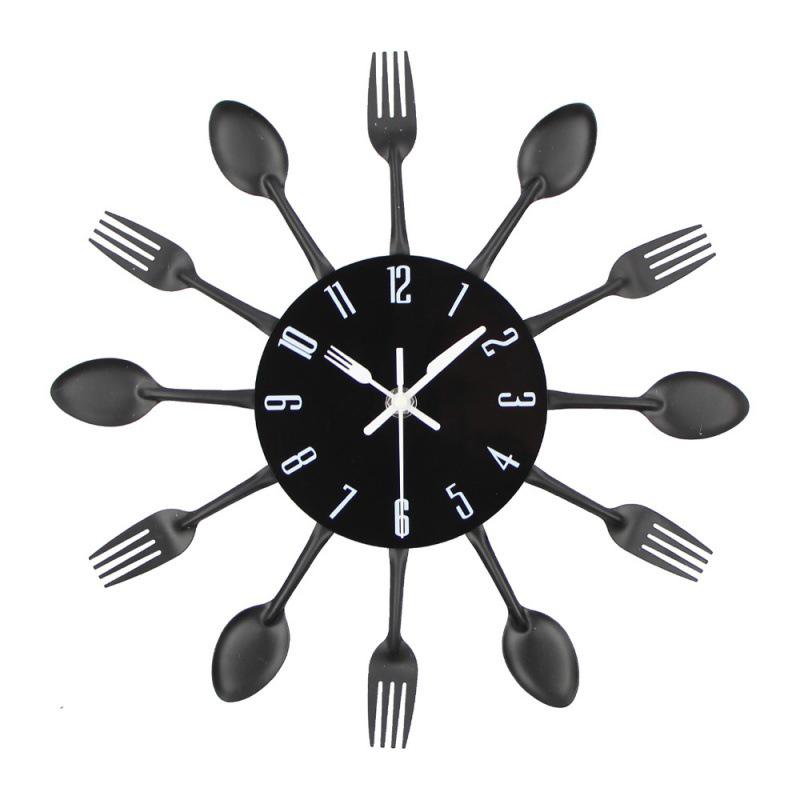 Modern Art Quartz Wall Clock for Living Room, Kitchen, or Restaurant