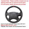 Hand Sew Car Steering Wheel Cover For Toyota Highlander Toyota Camry 2007-2011