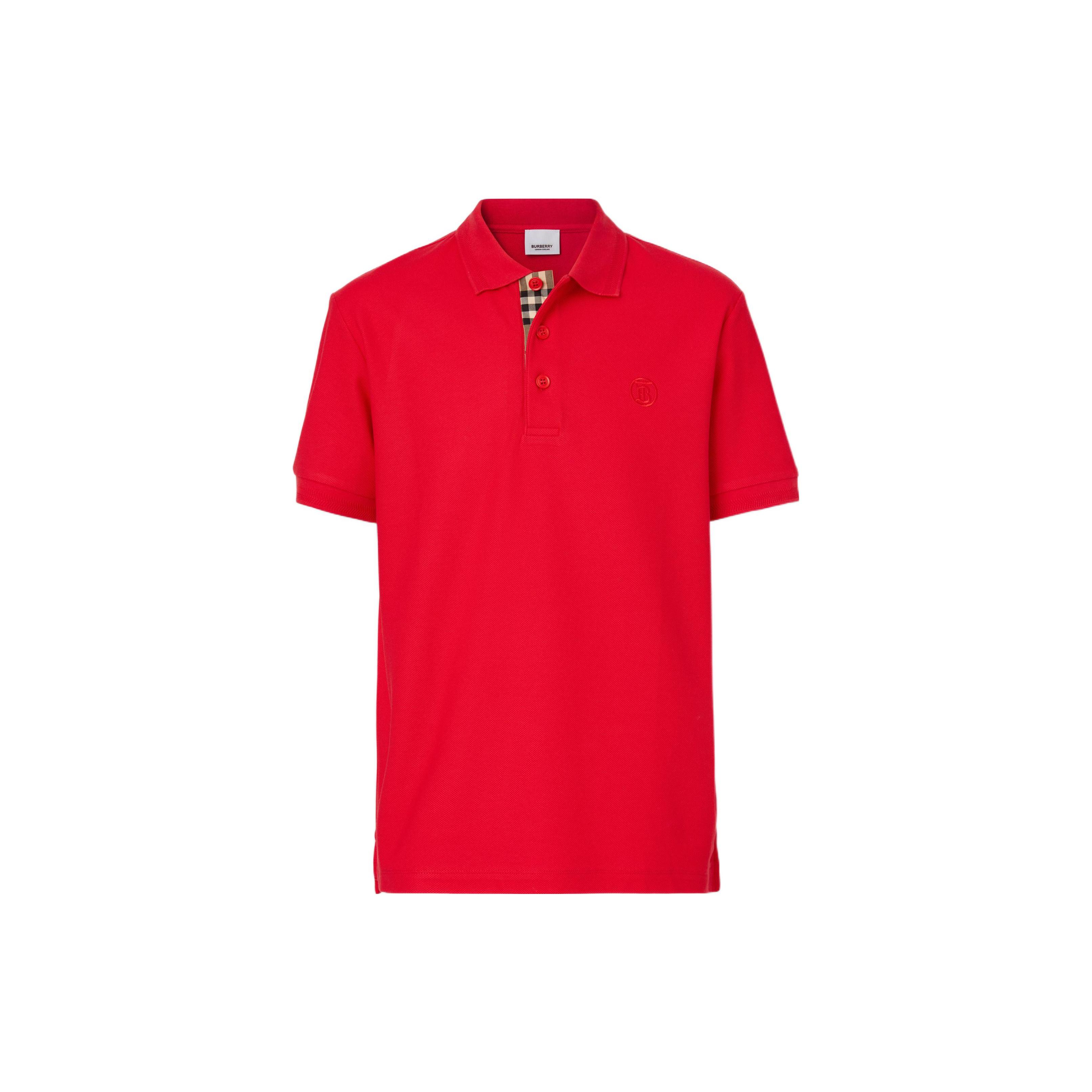 Burberry SS22 Polo Shirt Men`s Red