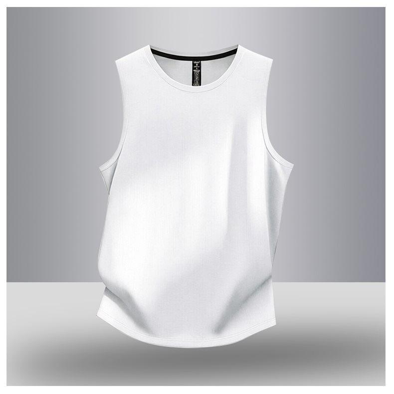 Summer 2026 Men's Ice Silk Quick Dry Short Sleeve - High-End Trendy Business Round Neck Sportswear.