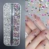 Nail Art Irregular Mini Ornaments: Pink, White, Colorful Champagne Accessories