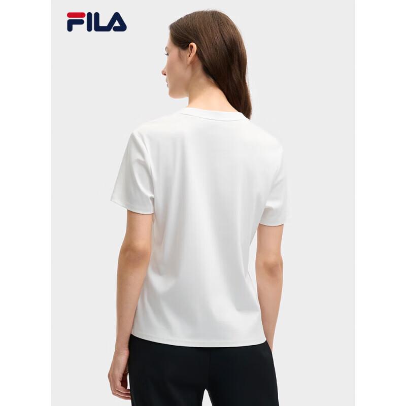 FILA Women's Knitted Short Sleeve Round Neck T-Shirt