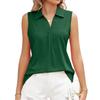 Women's Lapel Sleeveless Top Summer Vest