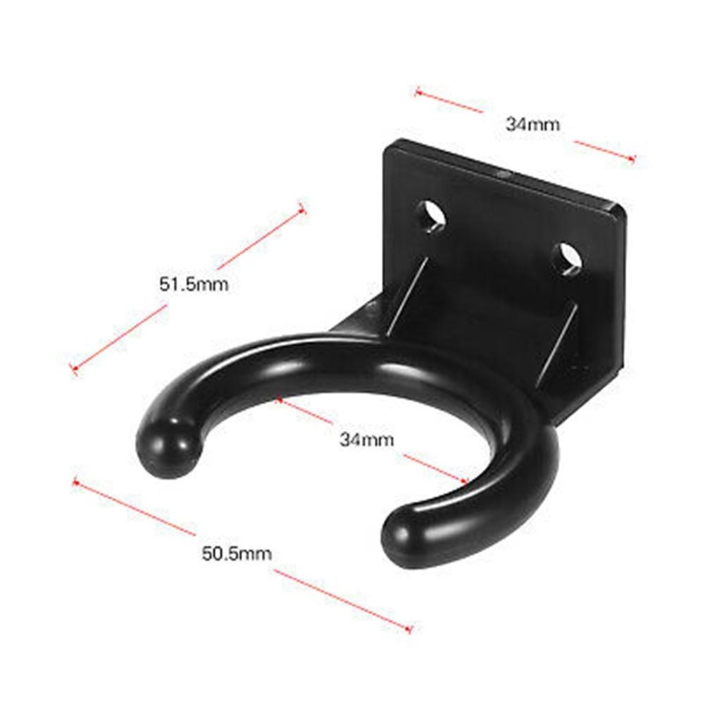 Plastic Hanger Microphone Rack Wall 6g/ 0.2in Black