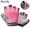 Durable And Safe Kids Half Finger Cycling Gloves Non-Slip Adjustable Mitten Shock-Absorbing Glove For Fishing Biking Roller Skating Outdoor Sport