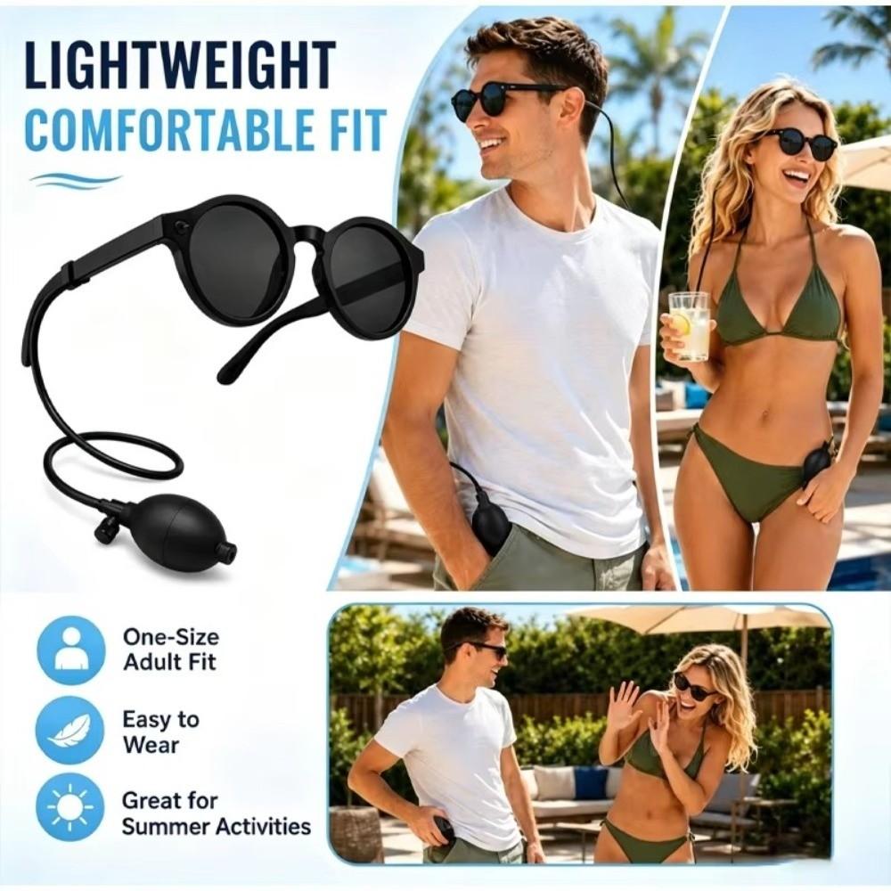 Invisible Water Design Water Shooting Sunglasses Hidden Tube Water Jet Glasses Birthday