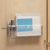 Mirror Cabinet Storage Box Punch-Free Wall-Mounted With Partitions Bathroom Mirror Cabinet Cosmetics Lipstick Mask Storage Rack