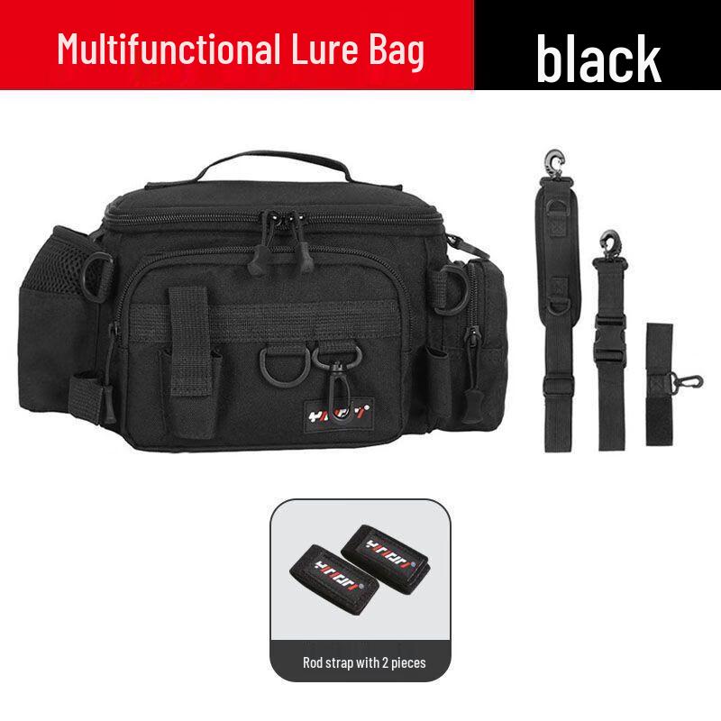 Multifunctional Fishing Lure Bag with Rod Holder