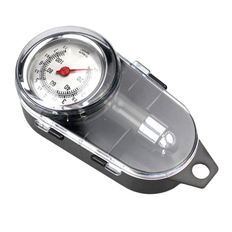 Tyre Air Pressure Tester Easy to Read Stainless Tire Pressure Gauge Meter Testing Tool Universal for Car Auto Motorcycle