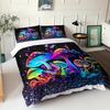 Colorful Psychedelic Mushroom Duvet Cover Comforter Bedding Set For Youth Girls Boys Gifts, Bedding Set With Pillowcase 75*50Cm