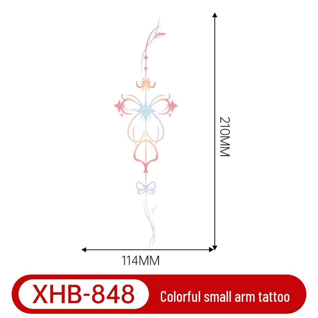 Colorful Butterfly Tattoo: Long-lasting, Waterproof, Semi-permanent Arm Art for a Fresh, Cool Look