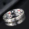 Women Men Male Bio Health Care Bracelet & Bangle Stainless Steel Tourmaline Magnetic Bracelets