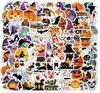 Halloween Festival DIY Stickers Waterproof Laptop Luggage Decals Holiday Decoration Stickers Home Decoration Party Supplies