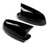 For Volkswagen Golf 4 Rearview Mirror Housing Cover Gloss Black Horn Design Auto Exterior Styling Parts Replacement