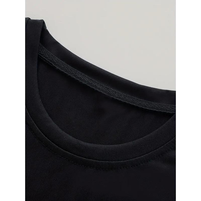 European Sizes Men's Fashion Dachshund Print T-Shirt - Casual Round Neck Short Sleeve, Comfortable Summer Top, Polyester