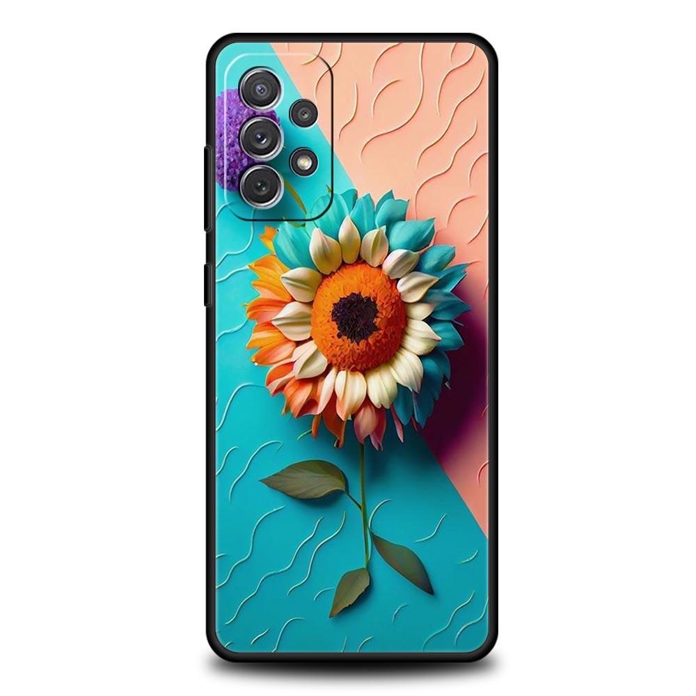 Sunflower Phone Case For Samsung Galaxy A17 A07 A55 A35 A25 A15 A05s A33 5G A31 A23 A21s A13 A41 A73 A53 A51 A71 A03s S10 Cover