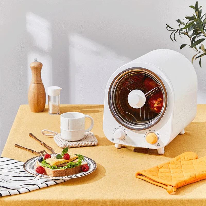 Multi Functional Oven, Household Rotating Drum Type Smokeless Barbecue, Electric Burning Oven, Timed Baking Box