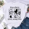 Summer Cartoon Spoof Villains Princess Print Blouse 90S Tshirt Harajuku White T-Shirts Y2k Tops Unisex