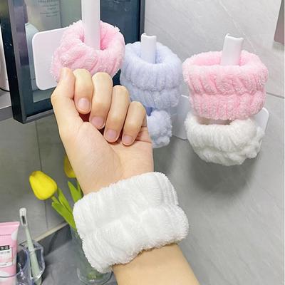 Reusable Spa Wrist Washband Soft Microfiber Towel Wristbands For Washing Face Women Girls Yoga Running Sport Wrist Sweatband