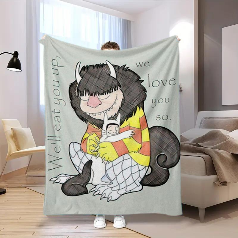 Let Wild Rumpus Start Blanket Suitable All Seasons Soft Comfortable Sofa Office Home Blanket Holiday Birthday Gift Blanket Camping Trip Sofa Blanket