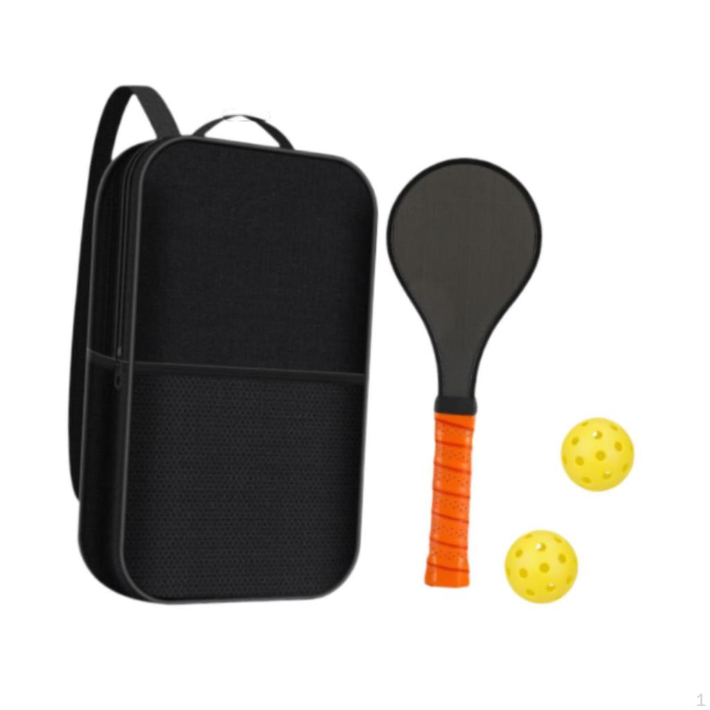 Paddle for Training with 2 Balls, Practice Cousin Comfort, Portable Pickleball Palette