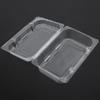 25 Stück Einweg-Plastik-Klappbehälter für Laibe Lebensmittel-Frucht-Aufbewahrungsbox 18,5 x 12,5 x 7 cm