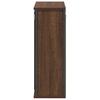 Bathroom Wall Cabinet with Mirror Brown Oak Effect 50 X 21 X 60 Cm