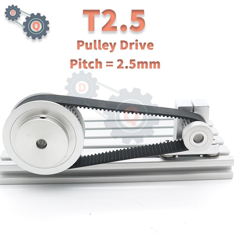 T2.5 Timing Belt Length 65mm To 480mm T2.5 Belt Pitch 2.5mm Width 6/10/15/20mm Synchronous Belt T2.5 Rubber Closed Loop Belt