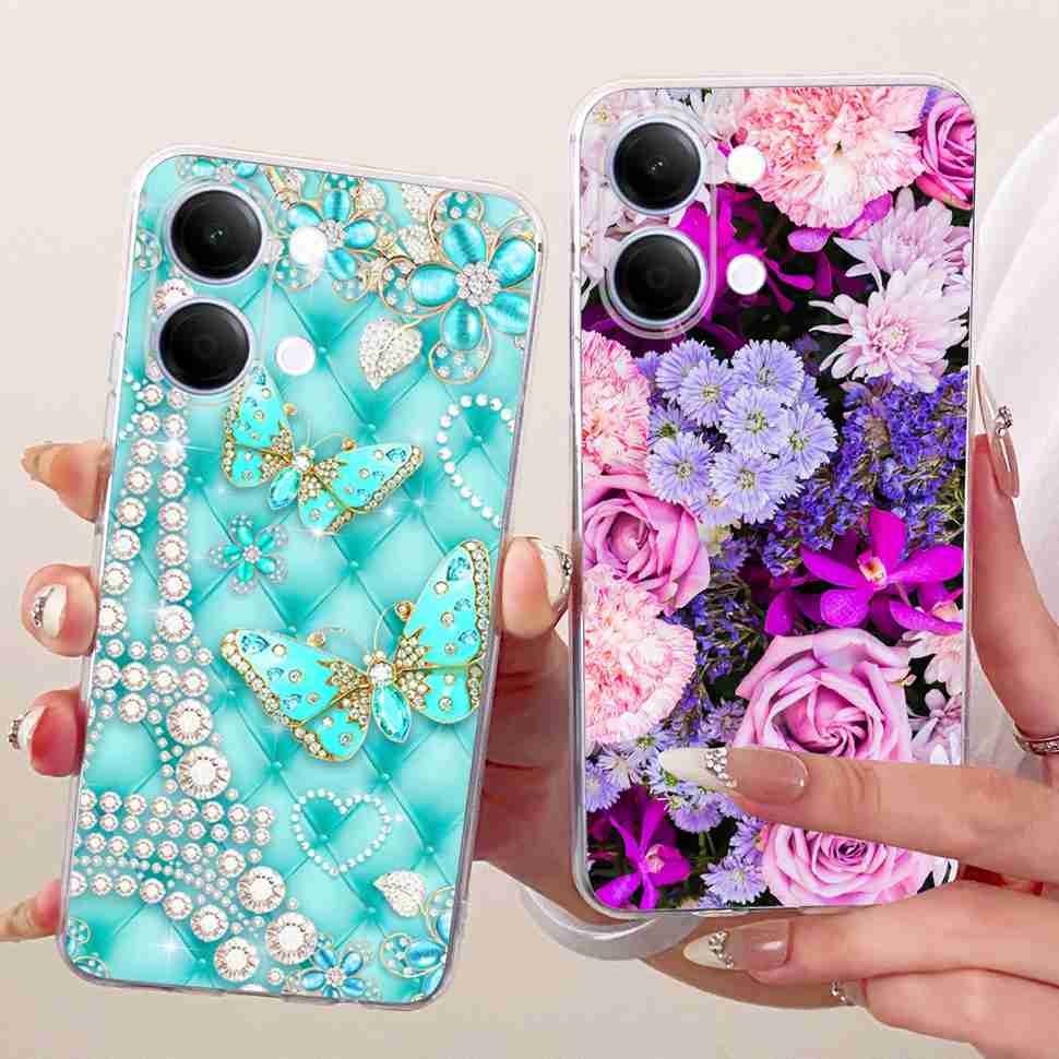 For vivo Y05 4G 6.74" Case Simple Cute Cartoon Cat Rabbit Silicone TPU Back Cover For Vivo y05 VIVO Y 05 4G Phone Cases Bumper