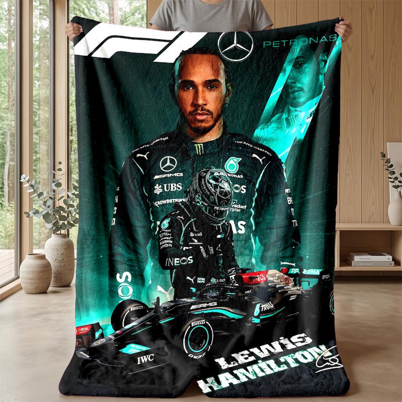 Coperta in Pile Flanella Lewis Hamilton Coperta Calda e Accogliente per Divano Letto Viaggio Uso Stagionale