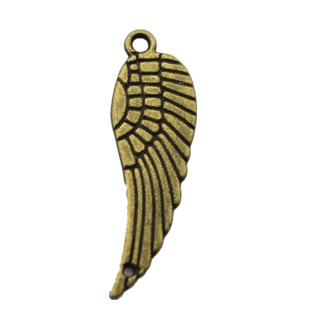 Feather Charm Angle Connectors For Bohemian Style Jewelry Vintage Pendants