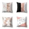 Polyester Pillow Case Automobile Decoration Home Printed Pillow Case Waist Cushion Cover Car Cushion Head Cushion Cover