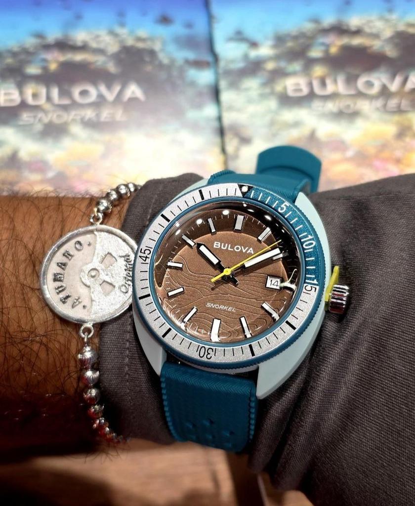 Bulova Orologio Uomo Al Quarzo 96K112 – Cronografo Acciaio Con Cinturino Extra In Pelle Blu - 5