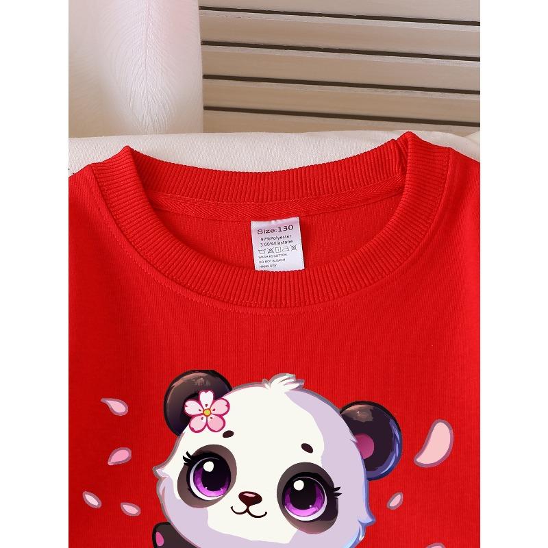 European sizes Kids' Casual Printed Round Neck Pullover, Kids' Fashion Round Neck Sweatshirt with Adorable Animal Prints, Casual Comfortable