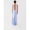 New Women's Temperament Collar Strap Halter Dress Long High-end Satin Dress Women