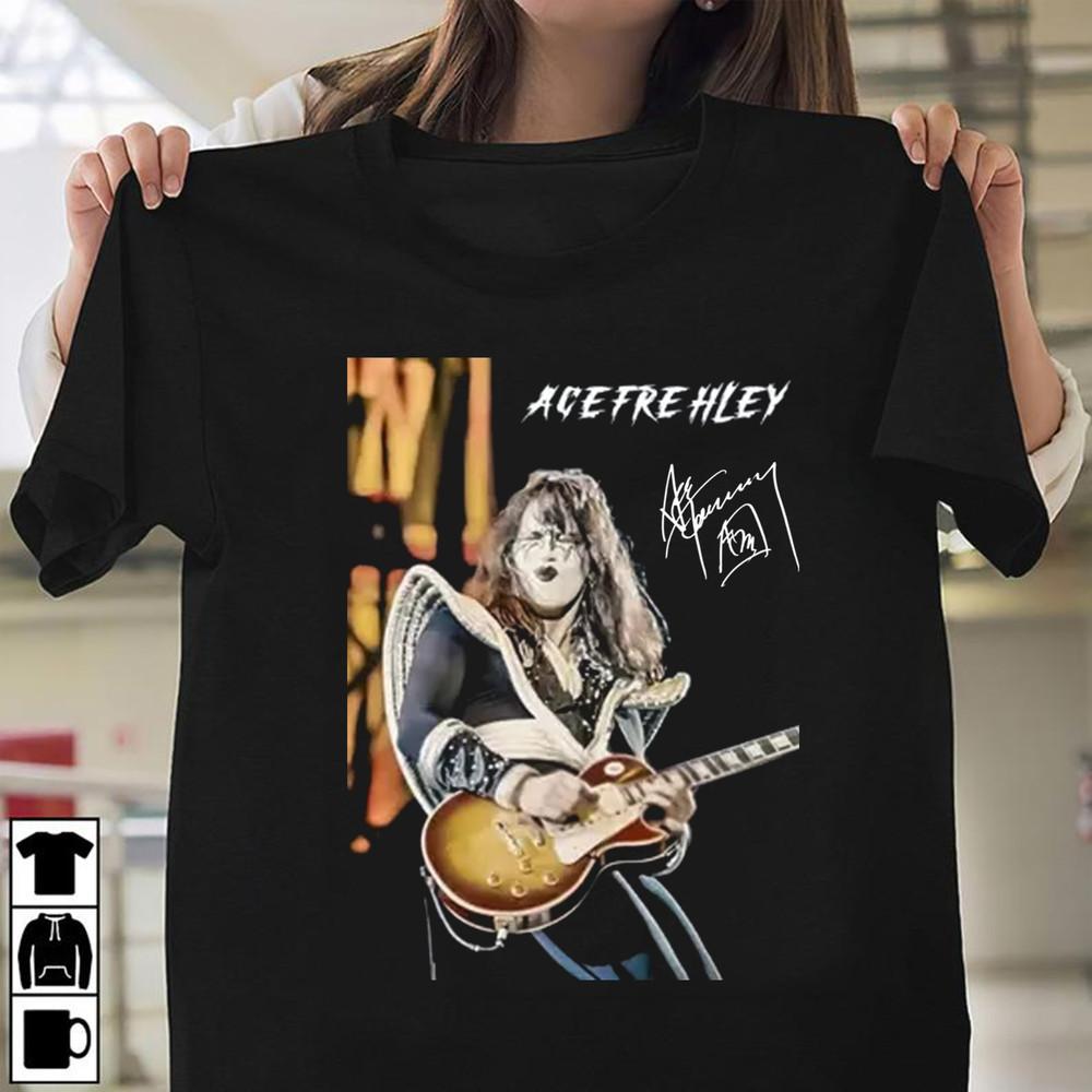 Ace Frehley t shirt Ace Frehley Memorial unisex Music Fans Classic Unisex T-Shirt XXL