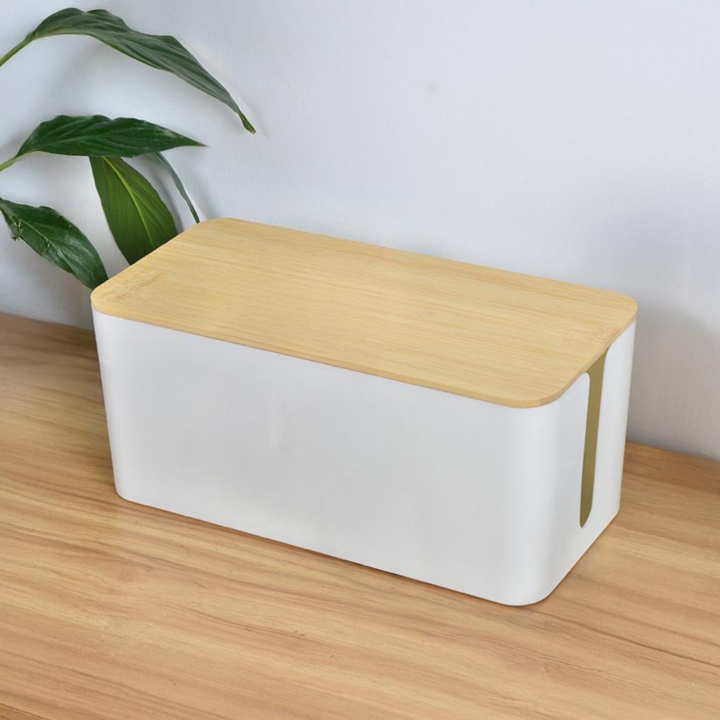 Cable Storage Box Power Board Wire Organizer Socket Strip Wire Case Computer Socket Organizer Home Cord Safety Storage Box