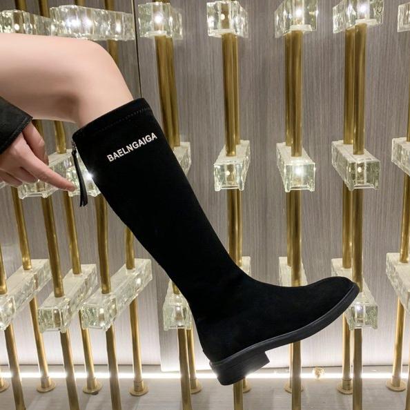 Brand Women's Boots Square Toe Chunky Heel Riding Boots for Women Platform Shoes Outdoor Casual Dress Women's Knee High Boots