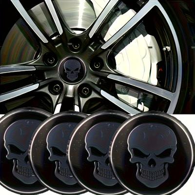 4pcs 56mm 60mm Skull Head Car Wheel Hub Center Cover or Stickers for Automobiles Motorcycles SUV Fashion Decorative Accessories