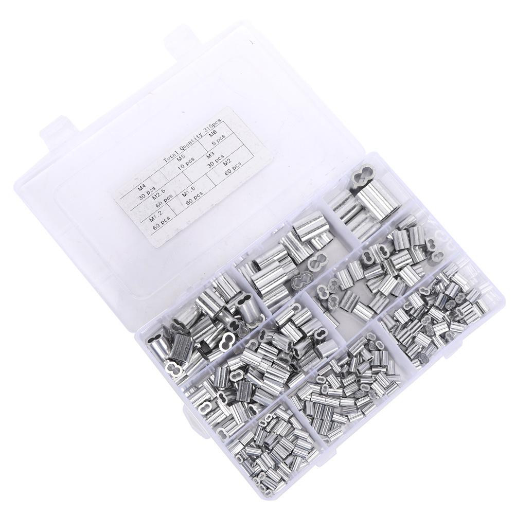 

315 шт. Алюминиевые обжимные петлевые гильзы M1.2 M1.5 M2 M2.5 M3 M4 M5 M6 Метизы