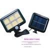 Outdoor Solar Motion Sensor Wall Lights with Remote Control for Courtyard and Corridor