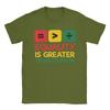Vintage T Shirt Summer Black History Equality Greater Than Division Novelty T Shirts  Cotton Printed Short Sleeve Top Tees