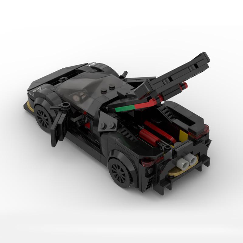 Compatible Lego MOC Huracan Sports Car Model Building Blocks - DIY Assembly Toy for Boys